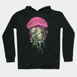 JELLYFISH AND FLOWERS Hoodie